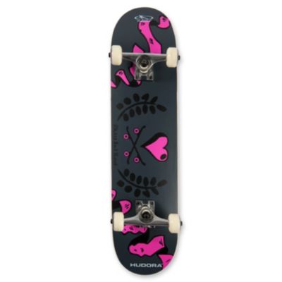 Skateboard Love, ABEC 5 schwarz/pink