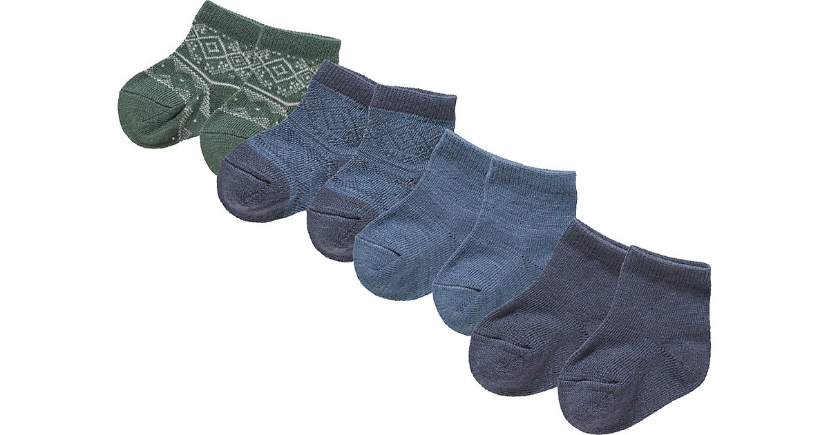 NBMWAK WOOL 4 PACK SOCK XXI – Socken – männlich blau Gr. 74/80 Jungen Baby – mit 35% Rabatt günstig kaufen