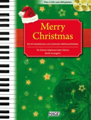 Buch - Merry Christmas Klavier, Keyboard oder Gitarre, mit 2 Audio-CDs Kinder