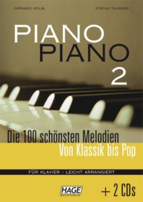 Buch - Piano Piano 2 - Die 100 schönsten Melodien von Klassik bis Pop, leicht arrangiert, mit 2 Audio-CDs