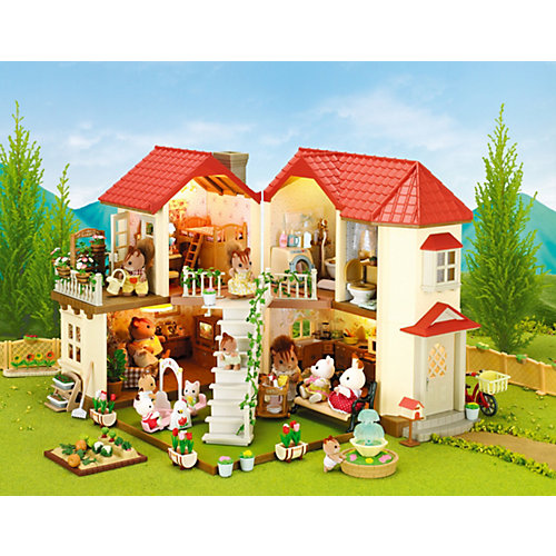 Набор "Большой дом со светом" Sylvanian Families, новая версия от Эпоха Чудес