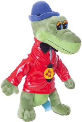 Мягкая игрушка "Крокодил Гена" озвученная.