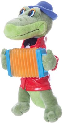 Мягкая игрушка Крокодил Гена с аккордеоном, 21 см, со звуком, МУЛЬТИ-ПУЛЬТИ