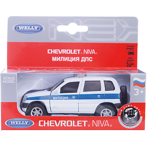 Welly Модель машины 1:34-39 Chevrolet Niva Милиция ДПС от Welly
