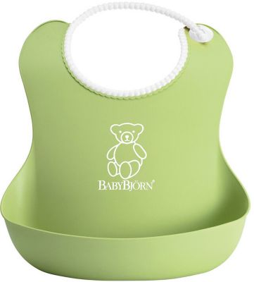 Мягкий нагрудник с карманом BabyBjorn, зеленый