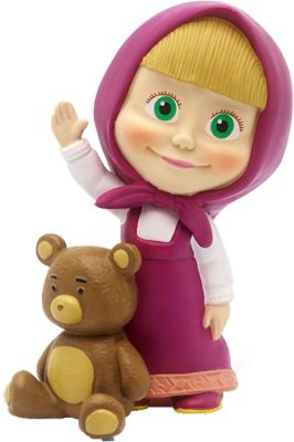 Mascha und der Bär Puppe Lila TV  set Geschenk Box für Kinder Spielzeug Neu DE 