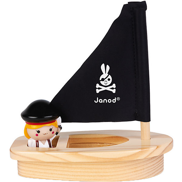 Badespielzeug Wasserspritzer-Piratin mit Boot