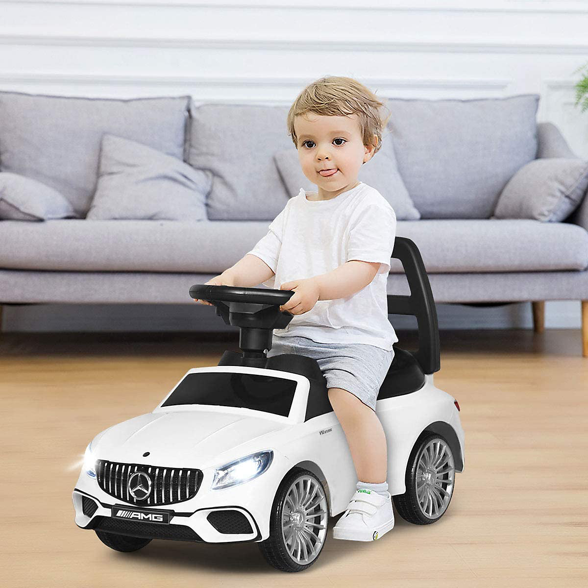 Rutschauto 3 in 1 Kinderauto zum Rutschen & Schieben & Reiten Spielzeugauto