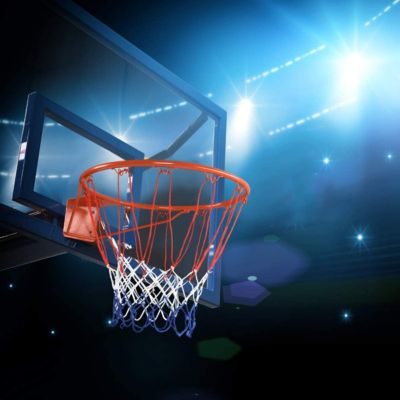 Basketballkorb mit Netz, COSTWAY®, orange myToys