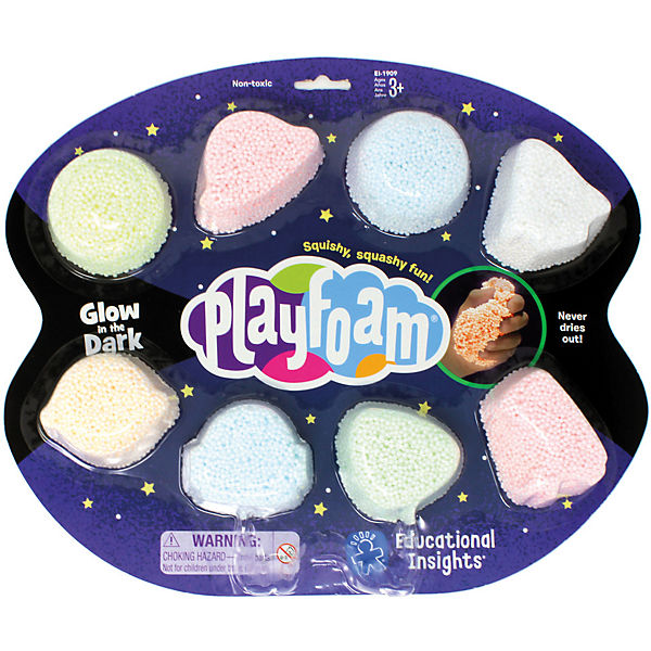 Playfoam® Schaumknete Glow In The Dark, 8 Stück