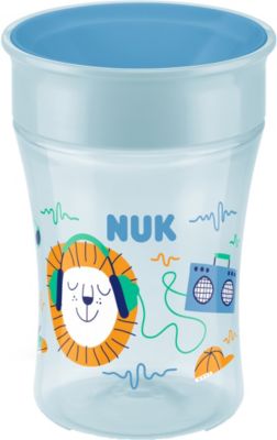 Image of NUK Magic Cup 230ml, 360°-Trinkrand, abdichtende Silikonscheibe, ab 8 Monaten, blau