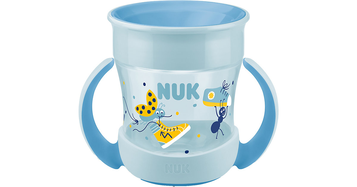 Image of NUK Mini Magic Cup, 160ml, einzigartiger Trinkrand, abdichtende Silikonscheibe, ab 6 Monaten, 1 Stück, Blau blau