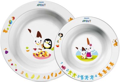 Набор из 2 глубоких тарелок , большая и маленькая, AVENT