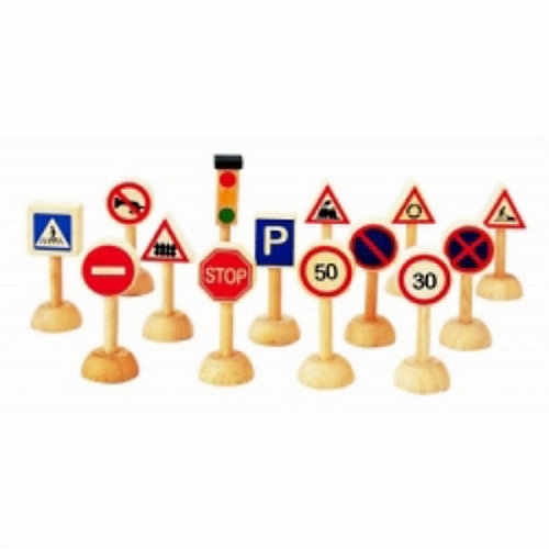 PLAN TOYS 6203 Набор дорожных знаков от Plan Toys