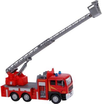 Realistisch Feuerwehrauto mit Leiter und Sound Feuerwehr Truck Auto Spielzeug MF 