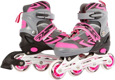 31-34 grau verstellbar Gr Kinder Inlineskates Inline Skates Inliner rosa pink 