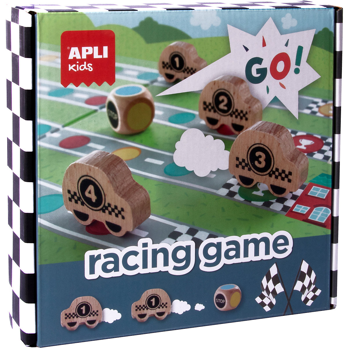 APLI Kids Autorennen Brettspiel (Racing Game)