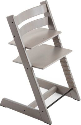 Tripp Trapp® Hochstuhl, Oak, Greywash inkl. Newborn Set™ Schale, Grey 2