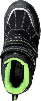 Indigo Shoes Jungs Stiefel "TEX" 467-184 Winterstiefel Fleecefutter schwarz-grün 