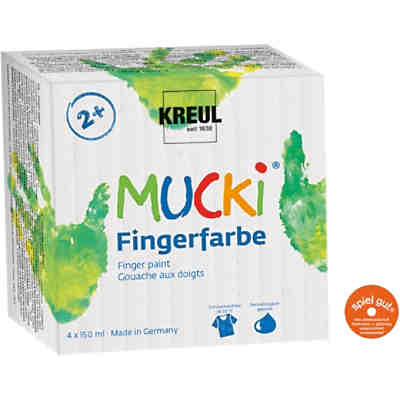 MUCKI Fingerfarbe 4er Set 150 ml