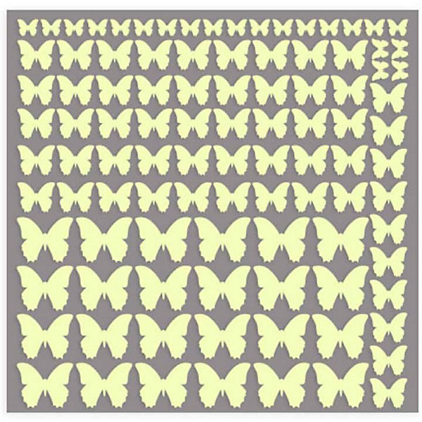 Leuchtsticker Schmetterling 100 Teile