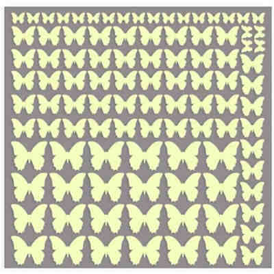 Leuchtsticker Schmetterling 100 Teile
