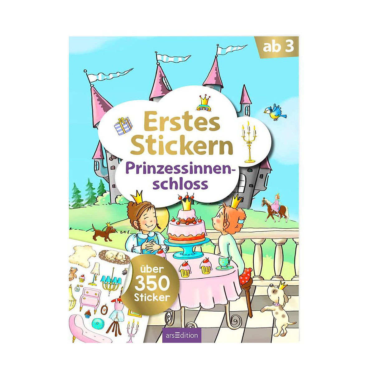 arsEdition Verlag Erstes Stickern Prinzessinnenschloss