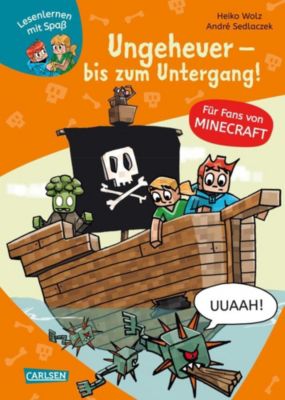 Image of Buch - Lesenlernen mit Spaß - Minecraft 4: Ungeheuer - bis zum Untergang!