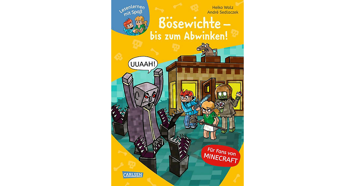 Bücher: Carlsen Verlag Buch - Lesenlernen mit Spaß - Minecraft 5: Bösewichte - bis zum Abwinken!
