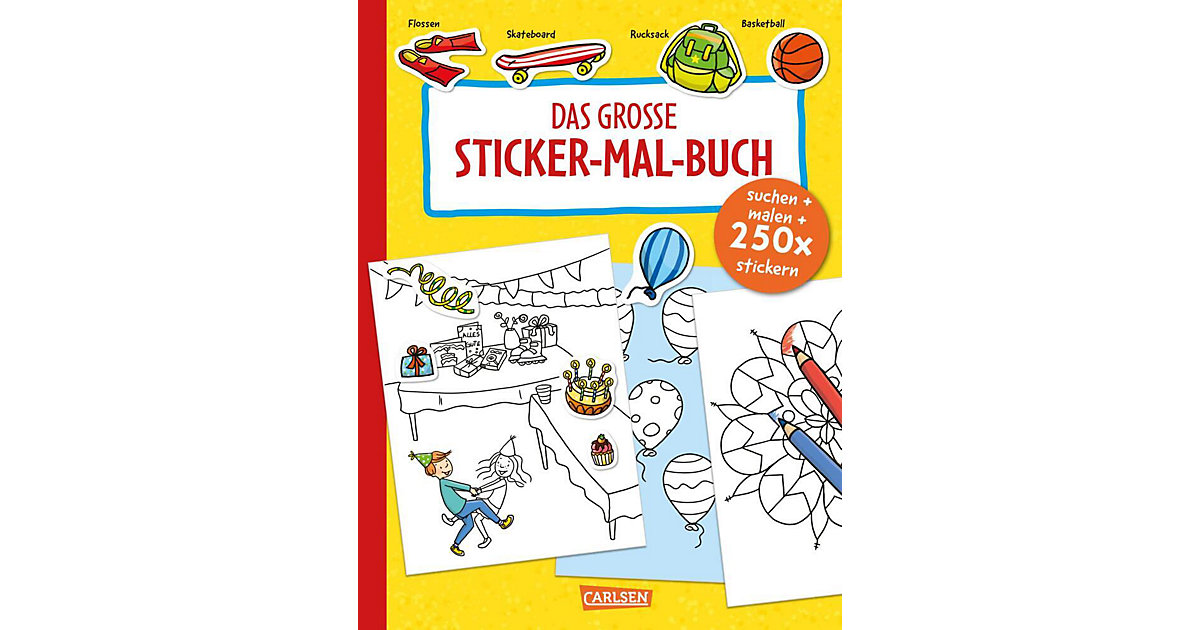 Spielzeug: Carlsen Verlag Buch - Das große Sticker-Mal-Buch