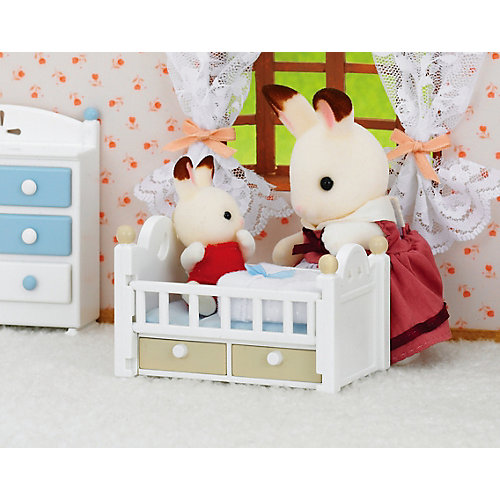Набор "Малыш шоколадный заяц с кроваткой" Sylvanian Families от Эпоха Чудес