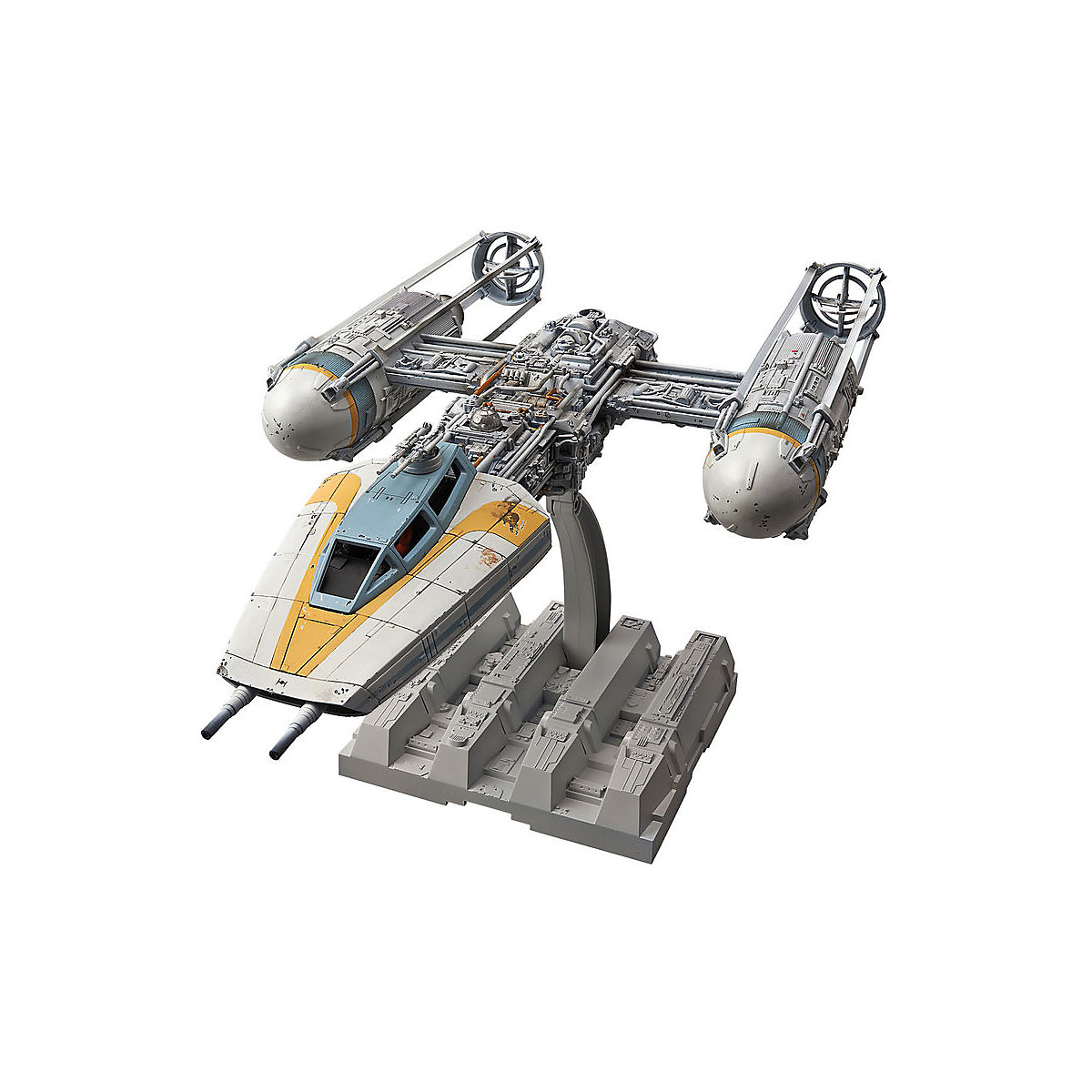 Y-Wing Starfighter Bandai Modellbausatz Star Wars im Maßstab 1:72 89 Teile 22 6 cm