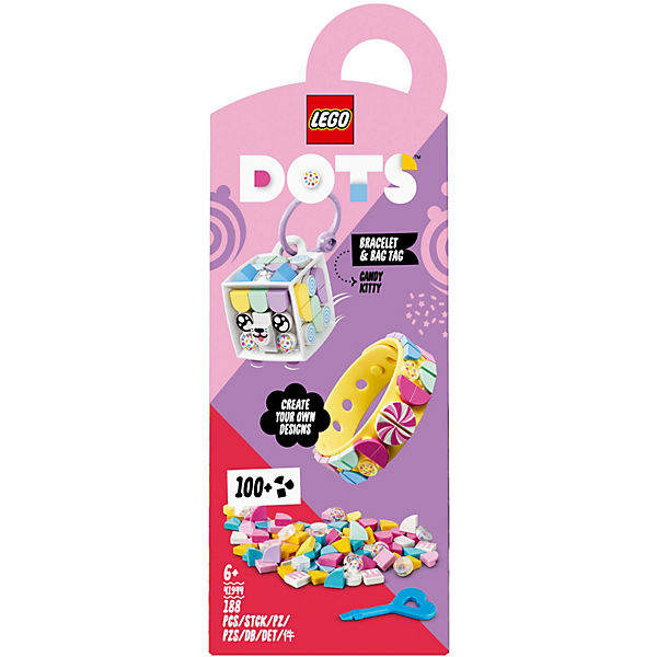 LEGO® DOTS 41944 Candy Kitty Armband & Taschenanhänger