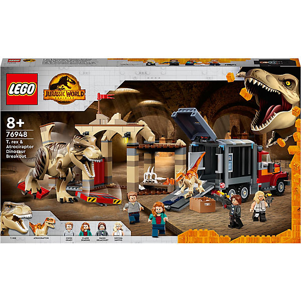 LEGO® Jurassic World 76948 T. Rex & Atrociraptor: Dinosaurier-Ausbruch
