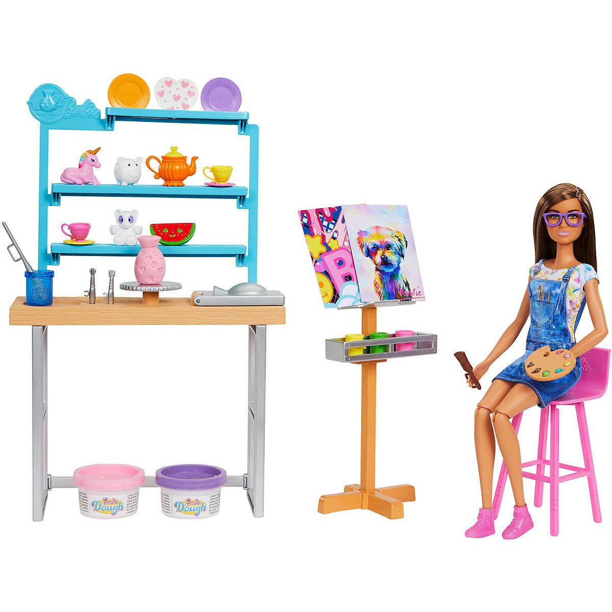 Barbie Wellness Relax &amp; Create Art Studio mit Puppe