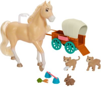 HORSES Spielset Pferd und Pony mit ZubehörPferde Spielzeug ab 3 Jahre 