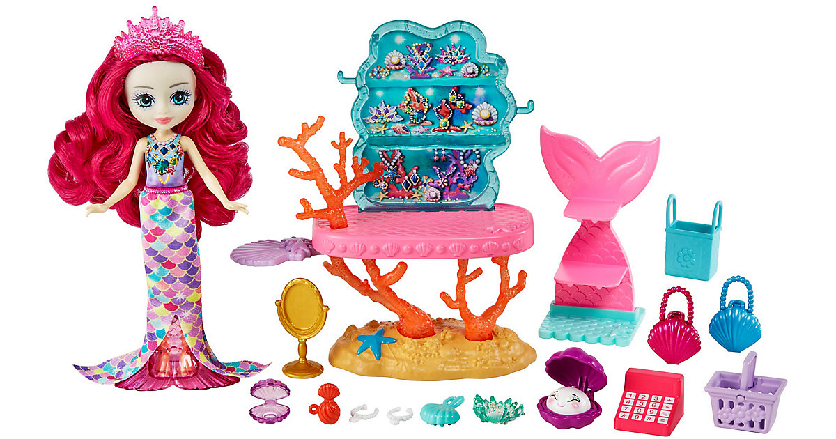 Spielzeug/Sammelfiguren: Mattel Royal Enchantimals Meerjungfrauen-Schätze Shop mit Milagra Mermaid