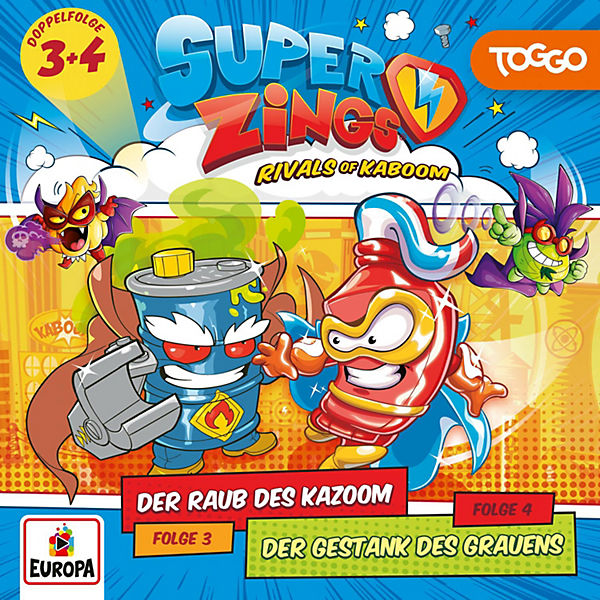 Super Zings F03 u 04 - Der Raub des Kazoom/Der Gestan