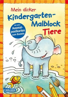 Image of Buch - Mein dicker Kindergarten-Malblock Tiere