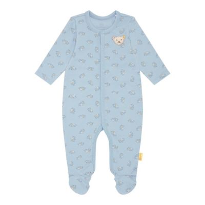 Strampler Kiabi Strampler Kinder Jungs Babykleidung Jungs Grenouillère Pyjama gris en coton taille 0 