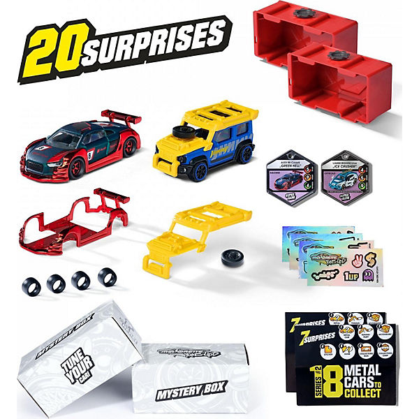 Tune Ups Series 2 - 2er Set mit 14 Überraschungen, 2 von 18 Autos zum Sammeln im Überraschungspack