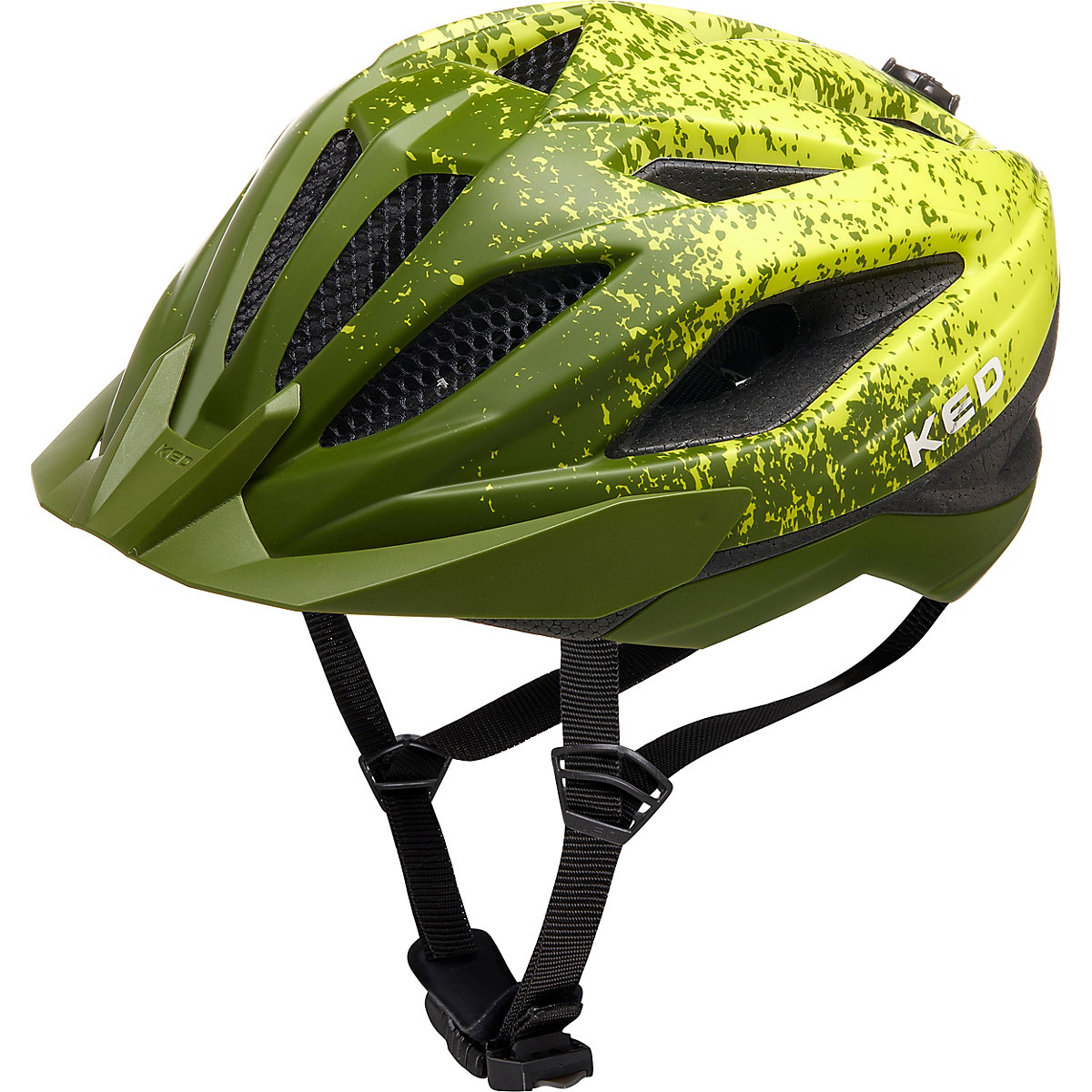 KED Helmsysteme Fahrradhelm Street Jr. Pro forest green yellow green