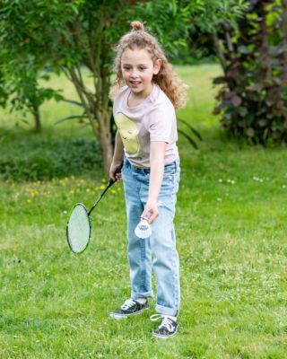 Kinder Badminton Set Mini Badmintonschläger Federball Geschenk Junge Mädchen 
