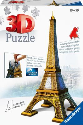 B-WARE 3D Puzzle Eiffelturm bei Nacht Ravensburger Leuchteffekt Spielzeug Toys 