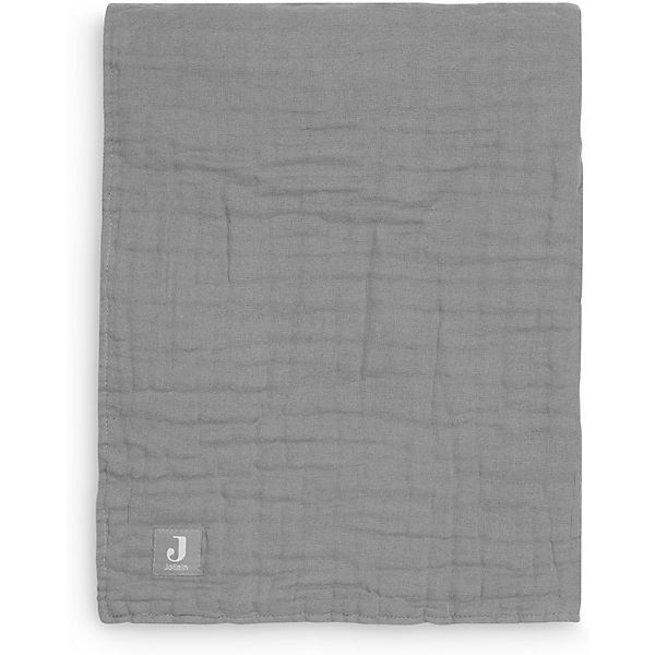 Decke wrinkled cotton 120 x 120 cm storm grey