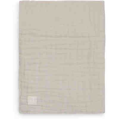 Decke wrinkled cotton 75 x 100 cm nougat