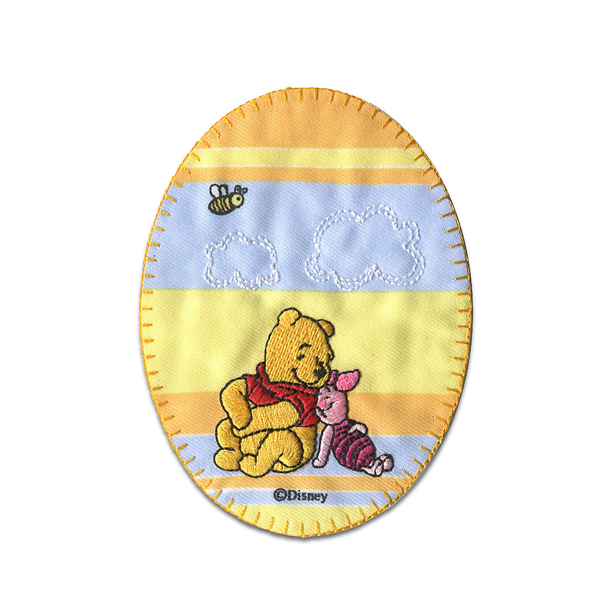 Aufnäher / Bügelbild Winnie Pooh und Ferkel Biene Nähsets für Kinder