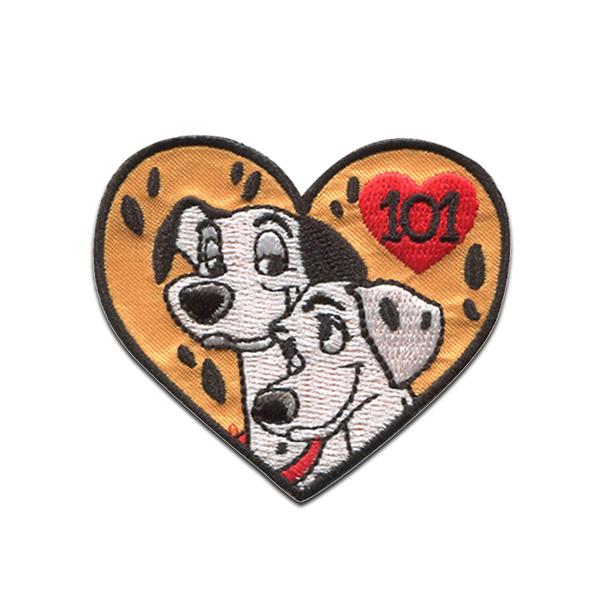 Disney Aufnäher / Bügelbild 101 Dalmatiner Herz Perdita Pongo Nähsets für Kinder