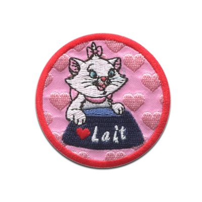 Disney Aufnäher / Bügelbild Aristocats Lait Katze Tier Nähsets für Kinder