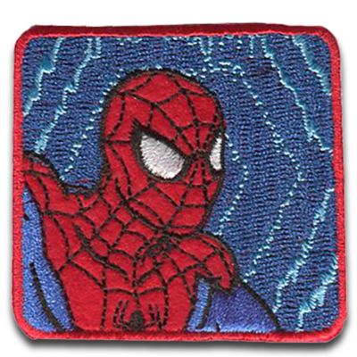 Aufnäher / Bügelbild - Spiderman Comic Kopf Quadrat Nähsets für Kinder,  Spider-Man | myToys